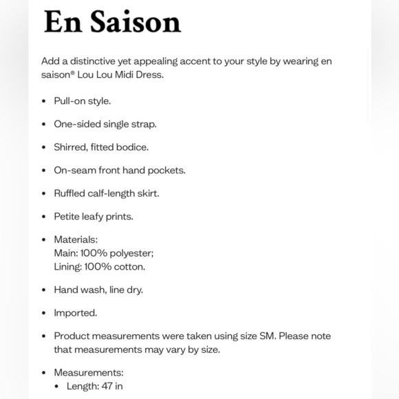 En Saison Lou Lou Midi Dress One Shoulder Ruffle Layered Skirt Floral Embroider - Picture 9 of 9